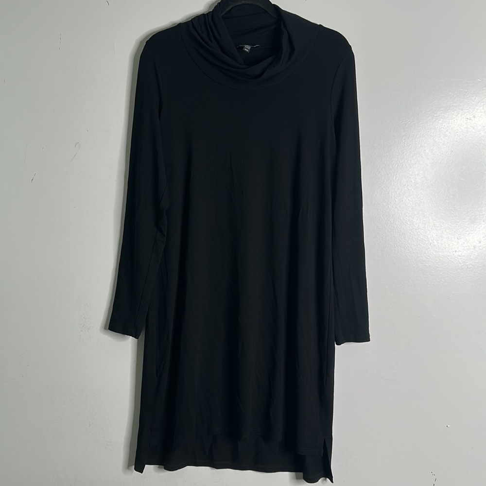 Eileen fisher black mini dress size medium - Picture 4 of 12